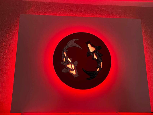 Koi Bild mit LED